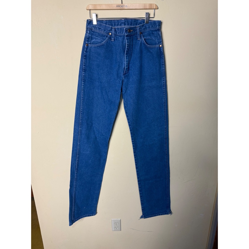Vintage Wrangler Jeans Mens 33x38‎ Blue Denim Pants Cowboy Western Wear